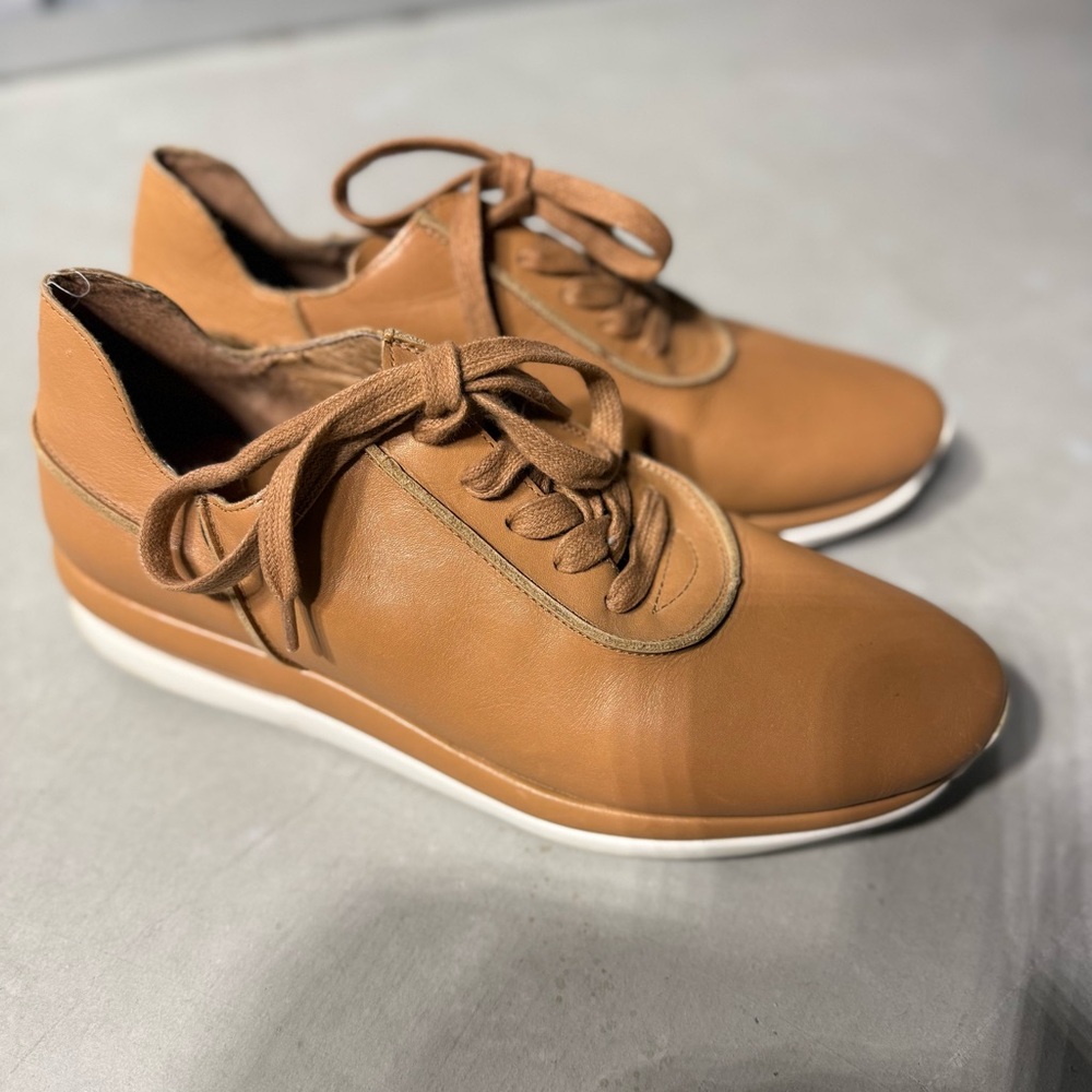 Gentle Souls Tan Leather Sneaker Shoes